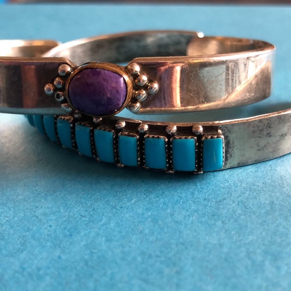 925 silver artisan bracelet by Geraldine Yazzie